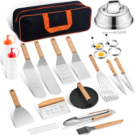 HaSteeL griddle accessories kit full set, ideal for versatile flat-top cooking.