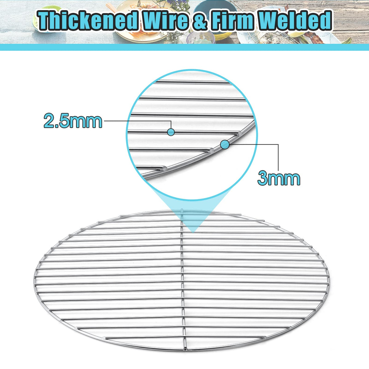 HaSteeL mirror-finish wires reduce sticking for easier cleanup.