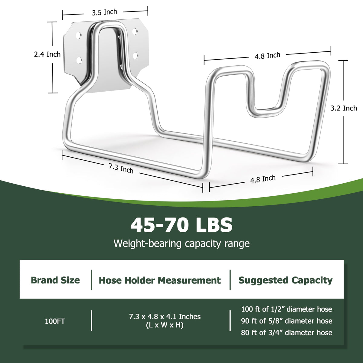 HaSteeL outdoor garden hose storage hook tidies hoses and cords in the yard.