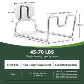 HaSteeL outdoor garden hose storage hook tidies hoses and cords in the yard.