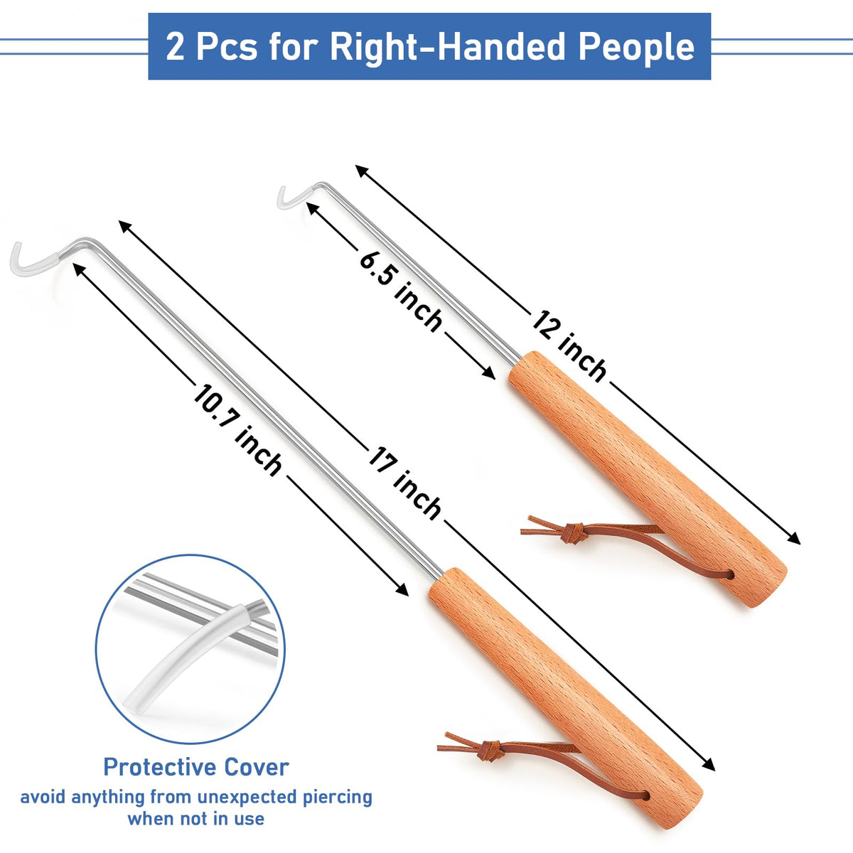 HaSteeL pigtail flipper 12 inch ideal for compact indoor grilling.