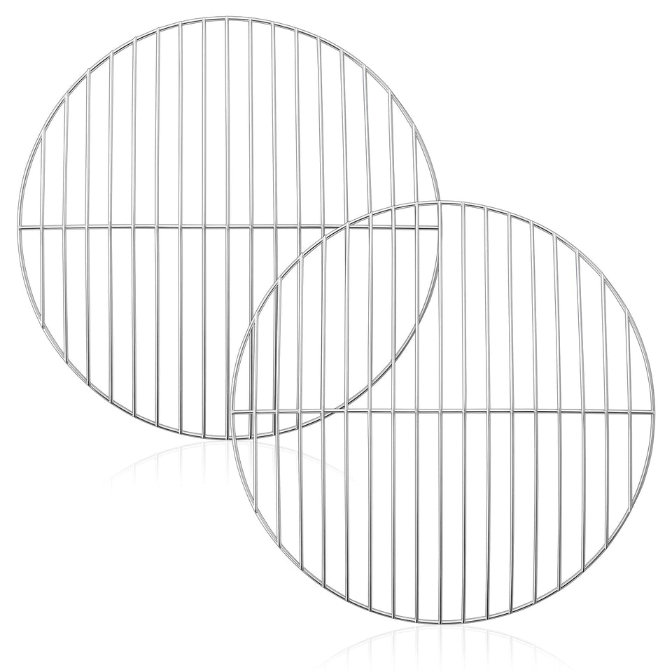 HaSteeL round grate for small grill with durable fit and rust resistance.