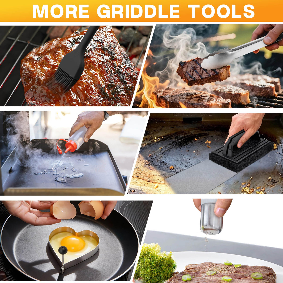 HaSteeL silicone brush applying sauce with precision and control.