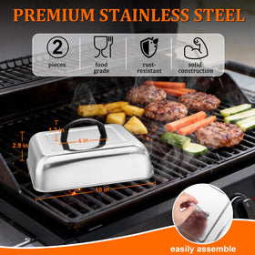 HaSteeL square basting cover handle closeup showing ergonomic grip.