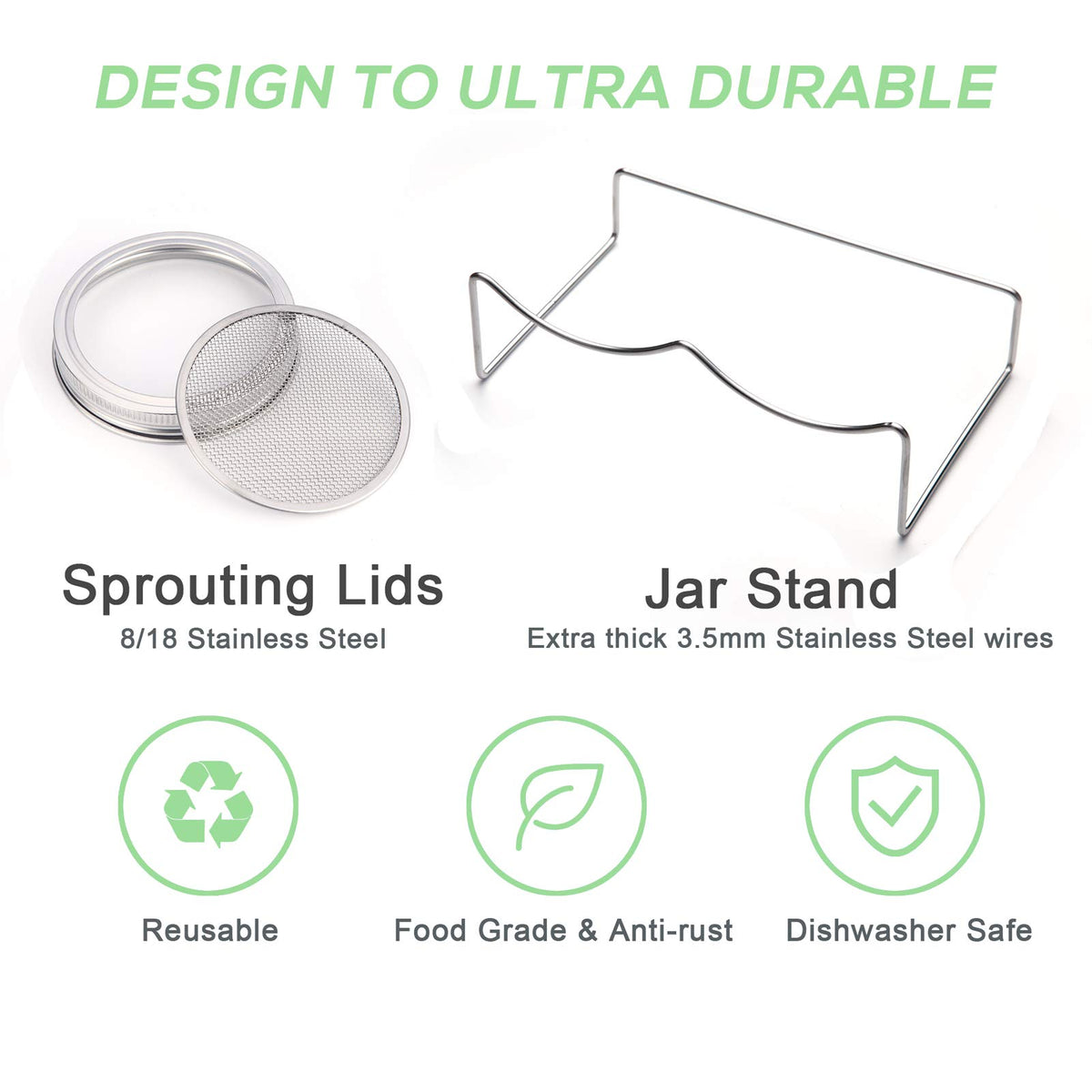 Haswe dishwasher-safe sprouting tray simplifies cleanup after batches.