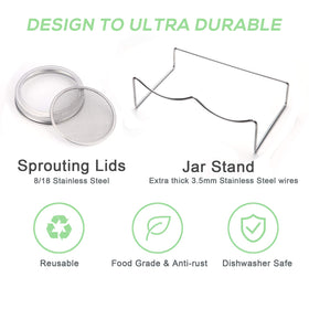 Haswe dishwasher-safe sprouting tray simplifies cleanup after batches.