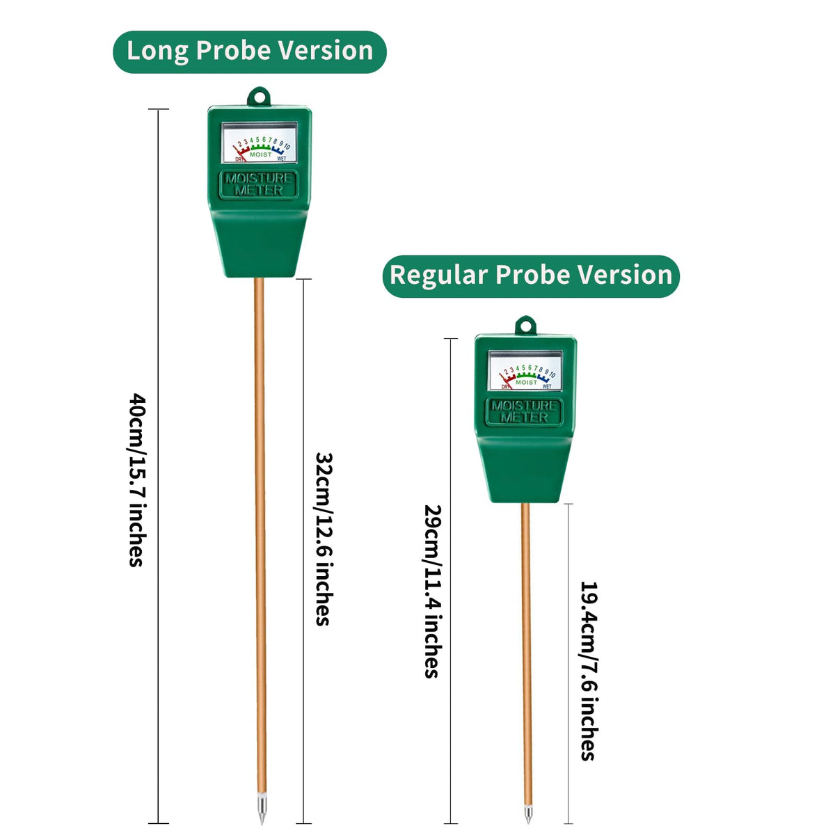 Hathdia soil moisture meter used across garden, lawn, and farm settings.