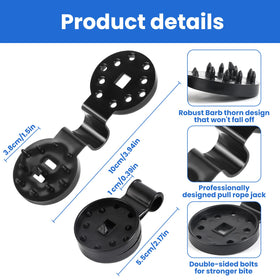 HATJICB wind-resistant clip holds mesh fabric firmly on a windy outdoor setup