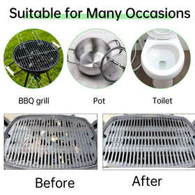 Hatoku barbecue grill stone cleaner handles greasy grates without scratches.