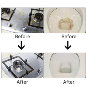 Hatoku flat top griddle stone cleans edges and corners for thorough results.