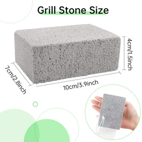 Hatoku griddle stone for cleaning flat tops safely removes stuck-on residue.