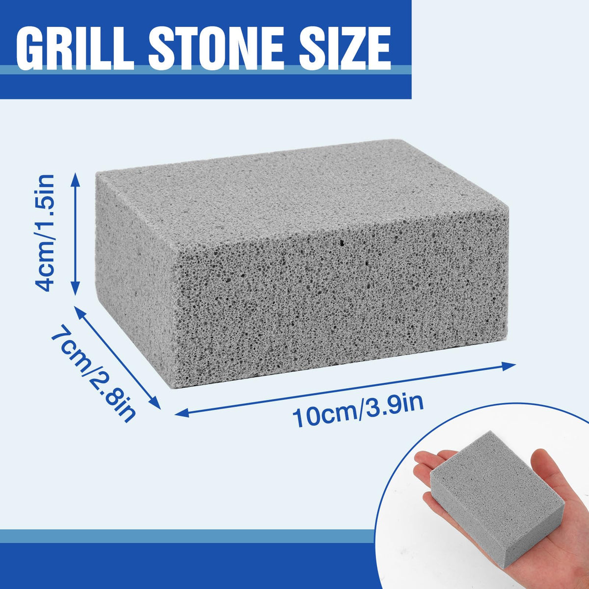 Hatoku pumice stone cleans ovens and stoves without scratching delicate surfaces.