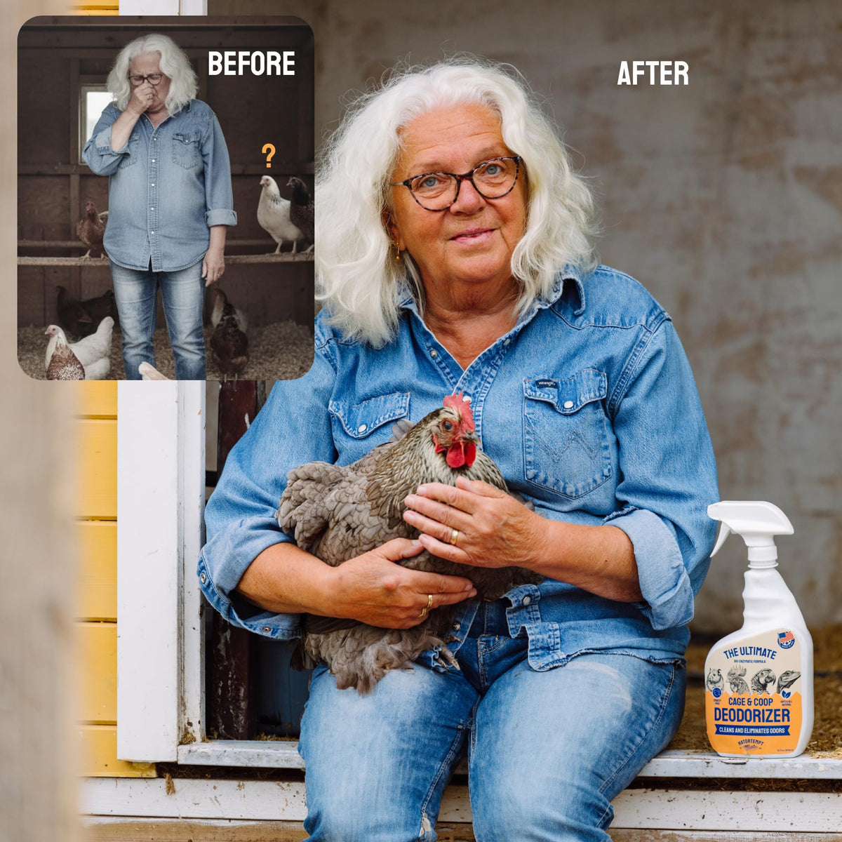 Hatortempt no-rinse formula for easy, dust-free application in coops.