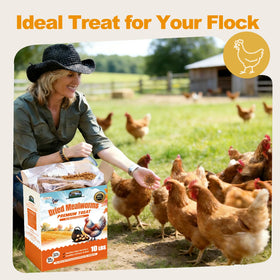 HATORTOP non-GMO dried mealworms with no additives.