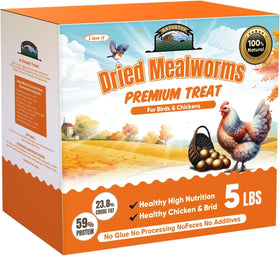 HATORTOP mealworms for chickens in a feeding bowl, high protein option