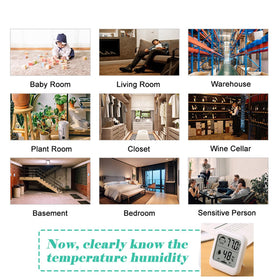HATUSOKU home use thermometer and hygrometer with simple readings