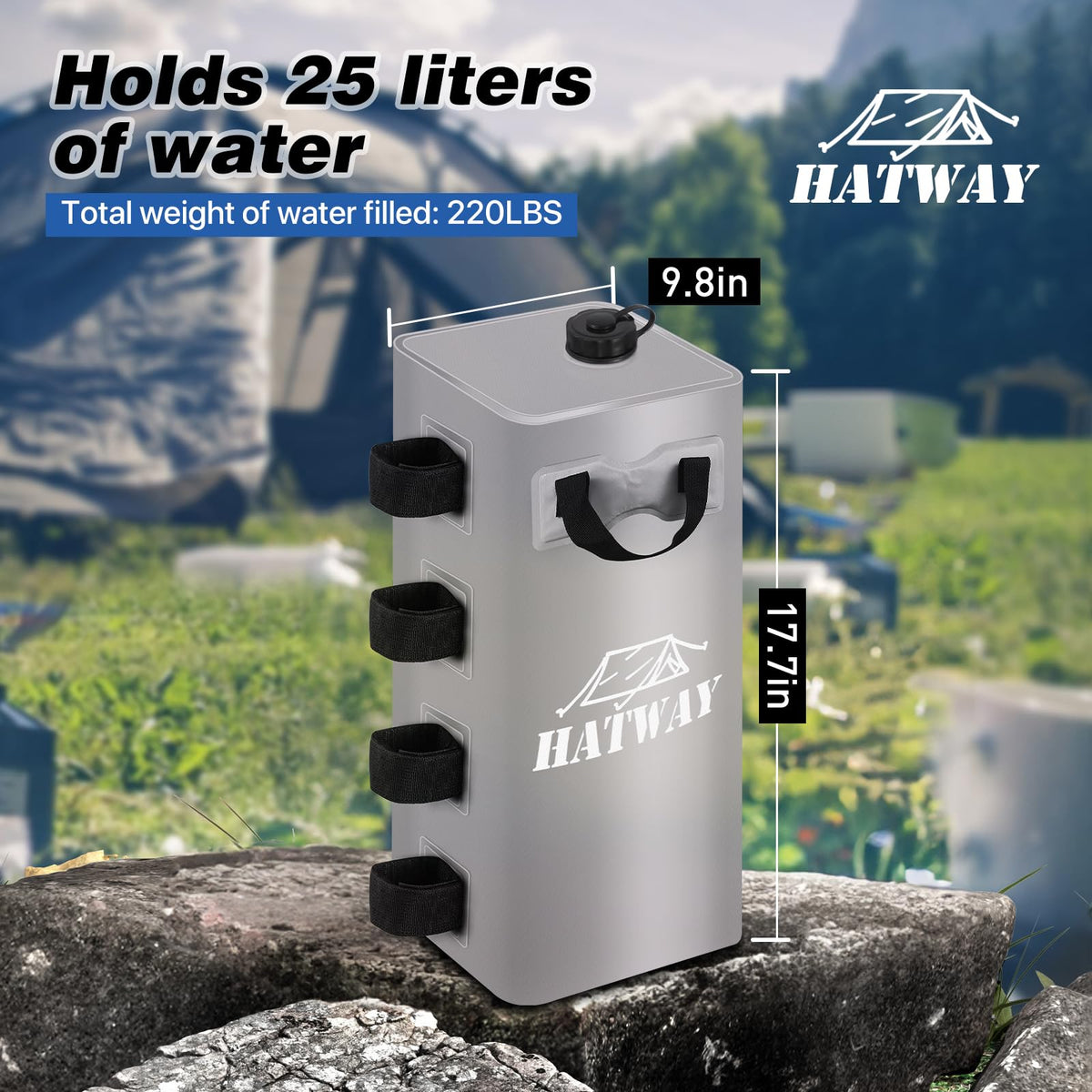 Hatway 500D PVC water weight construction resists tearing and fading outdoors.