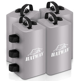 Hatway canopy weight bags securing a pop-up canopy for stability.