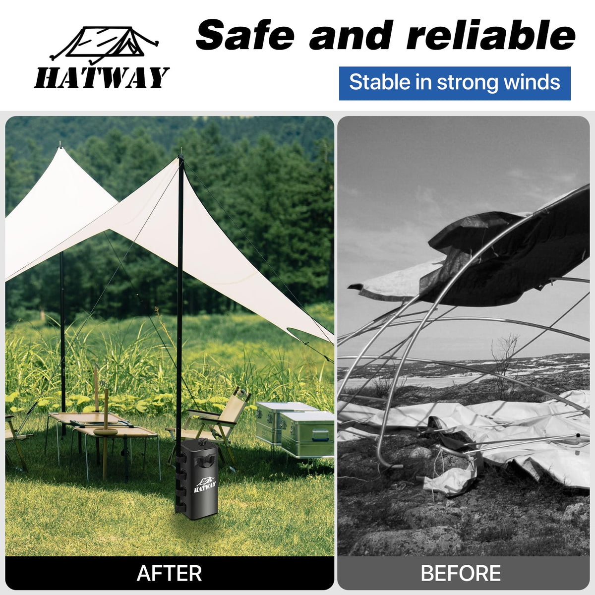 Hatway versatile weights suit pop-up canopies, tents, and gazebos.