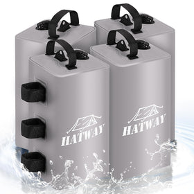 Hatway canopy weights ready for car trunk or backpack transport.