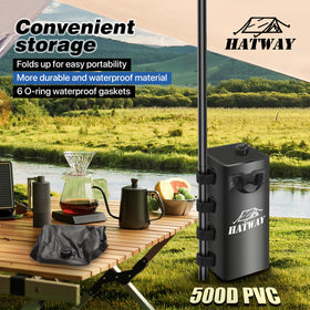 Hatway square design water bags offer stronger support and easier folding.