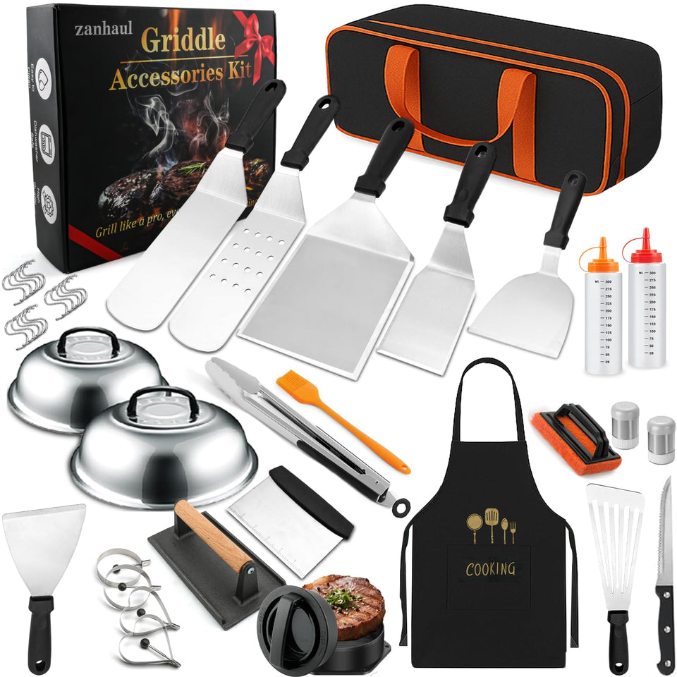 Haultery 42PCS long griddle spatula for precise flipping and control