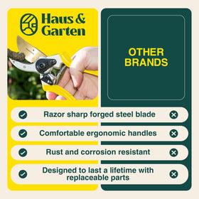 Haus & Garten ClassicPRO versatile garden shears for trimming flowers and shrubs.