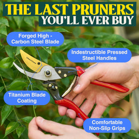 Haus & Garten ForgedPRO prune branches up to 1 inch with ease.