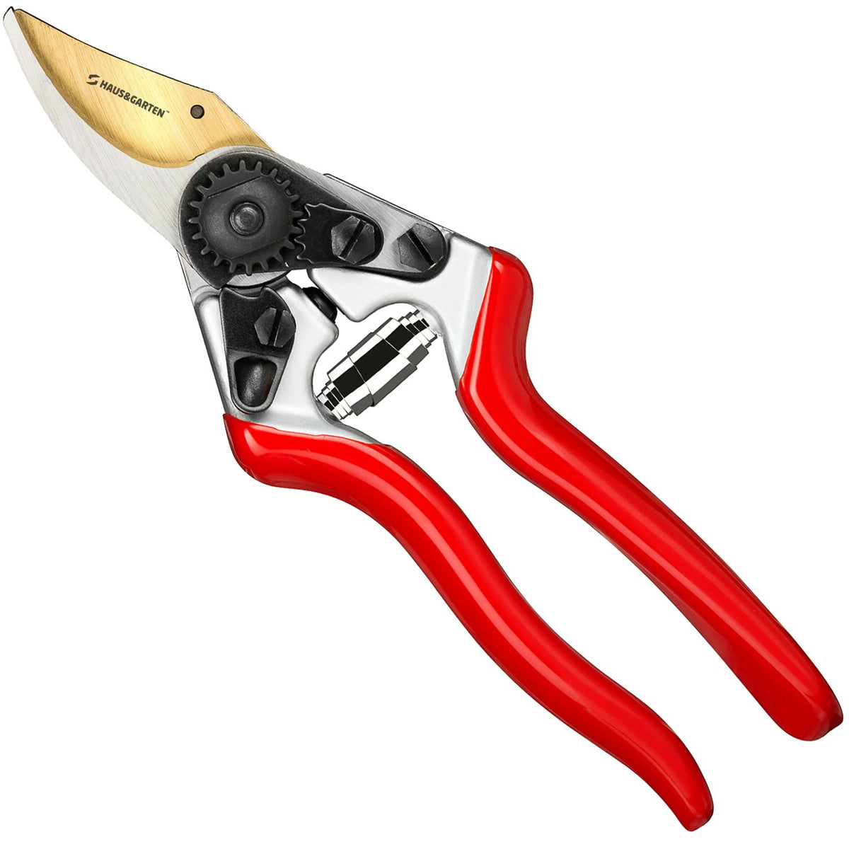 Haus & Garten PrecisionPRO 8-inch titanium pruning shears for precise inner-branch cuts.