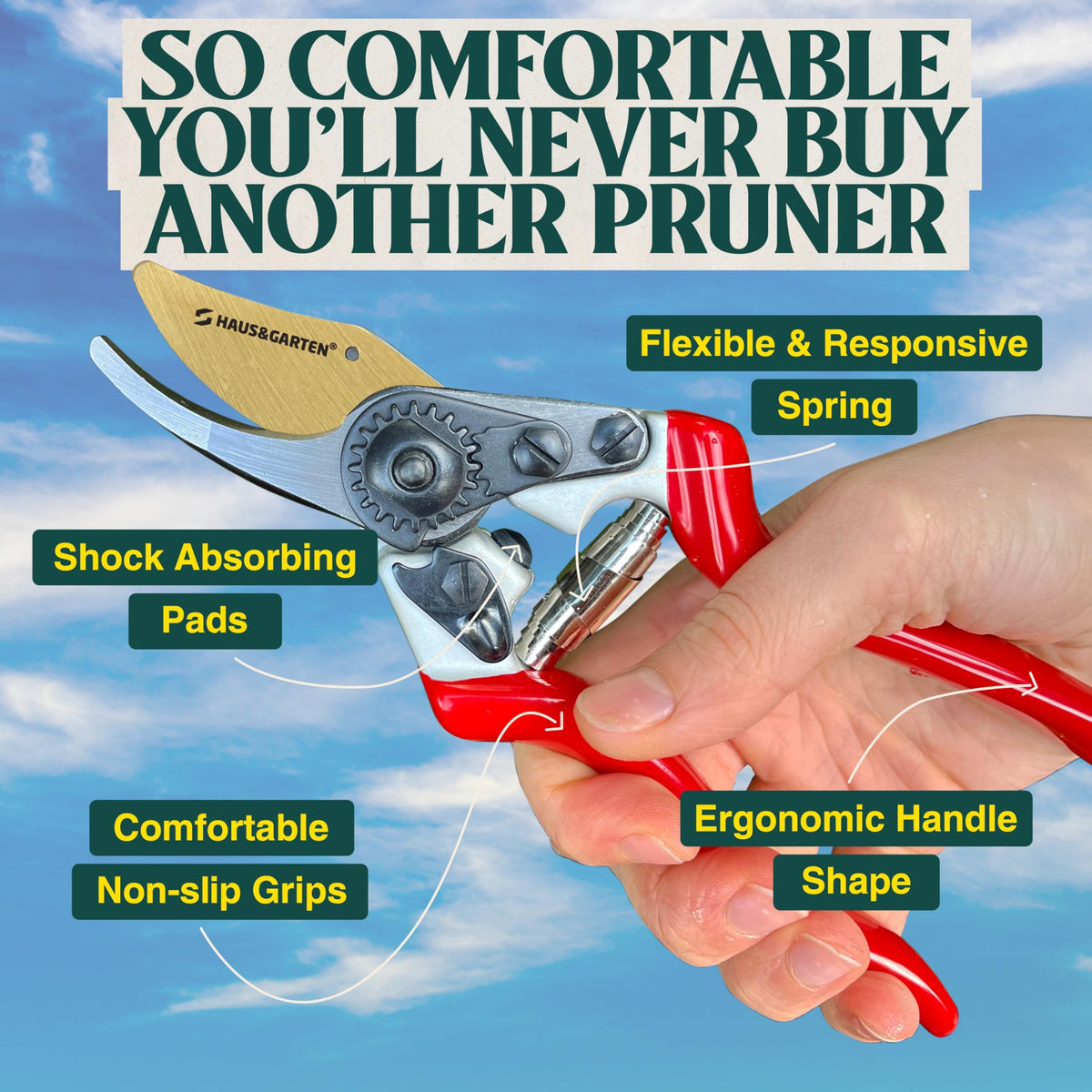 Lightweight design of PrecisionPRO eases daily garden tasks.