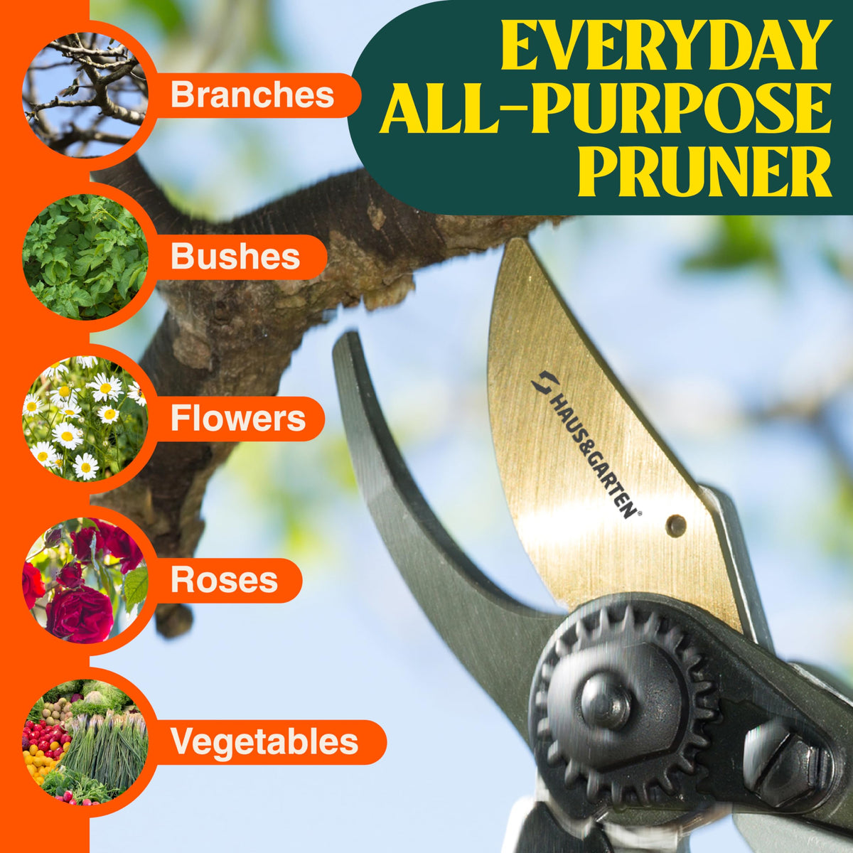 PrecisionPRO handles rose pruning with ease and accuracy.