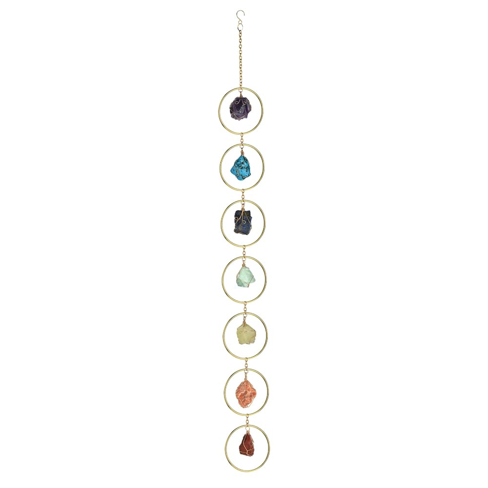 HausArtX Healing Crystal Wind Chime with Amethyst for calming home ambiance.