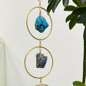 HausArtX Citrine Raw Stone chime brightens spaces and daily rituals.