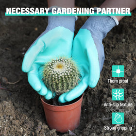 HAUSHOF breathable nitrile-coated palms enhance grip for wet or muddy tasks.