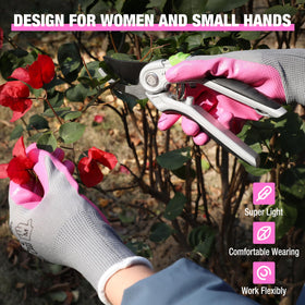 HAUSHOF gloves fit like a second skin for comfortable gardening sessions.