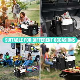 HAUSHOF grill caddy fold-flat storage simplifies packing when traveling