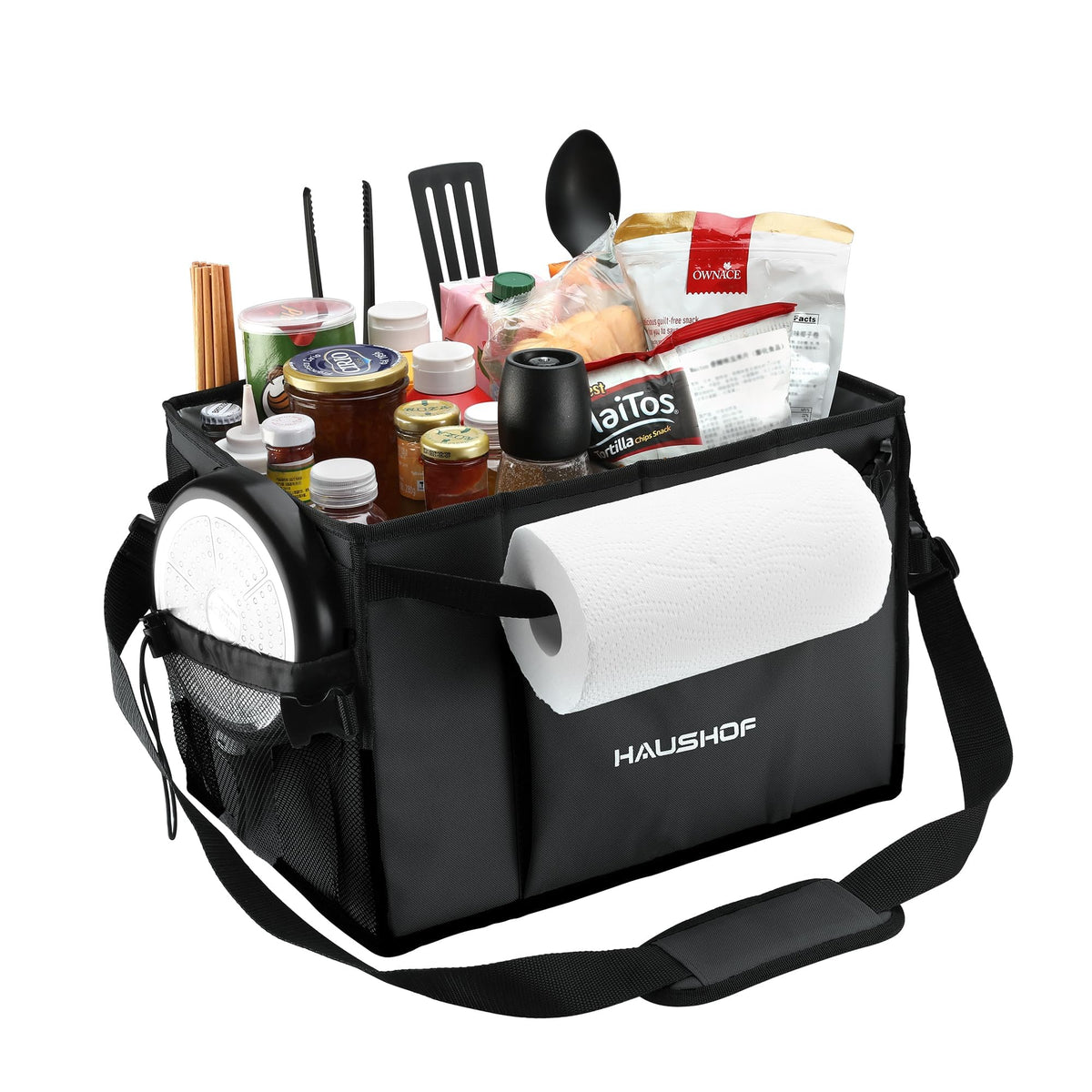 HAUSHOF grill caddy with paper towel holder for convenient cleanup