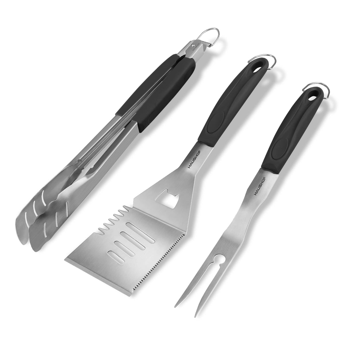 HAUSHOF outdoor indoor grilling kit, versatile for any grilling style.