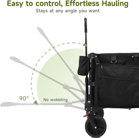 HAUSPROFI includes a protective dust cover to keep the wagon cleaner