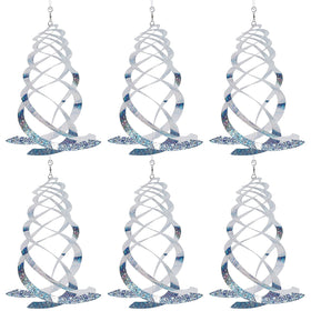 Hausse spiral reflector spinner deters birds with reflective motion in the garden.