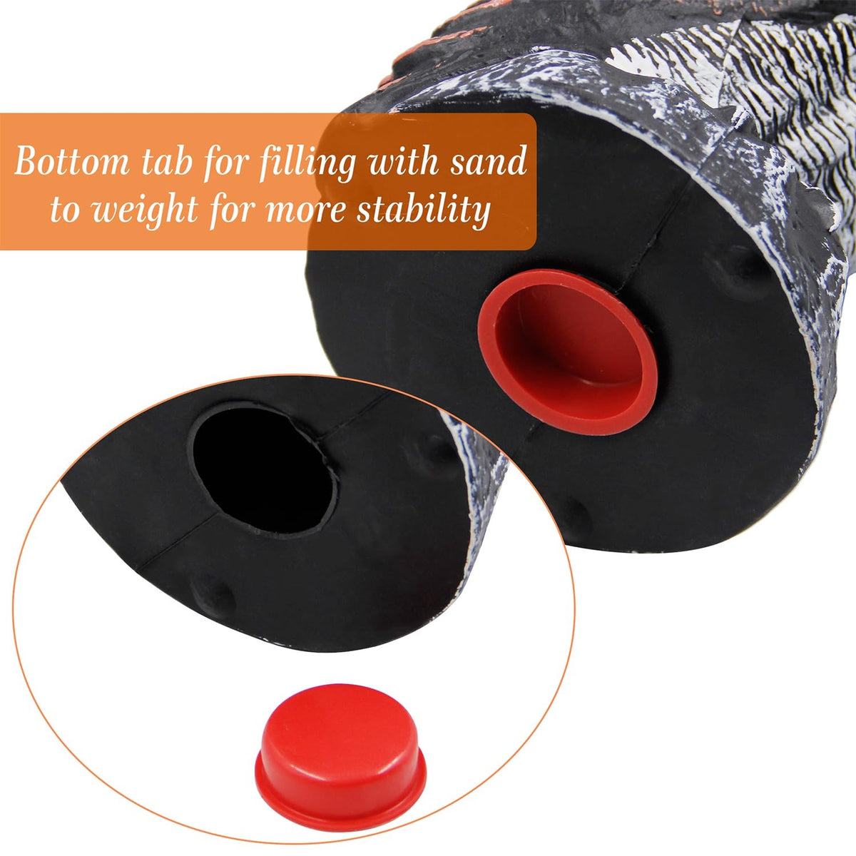  Hausse weighted base provides stable garden deterrence.