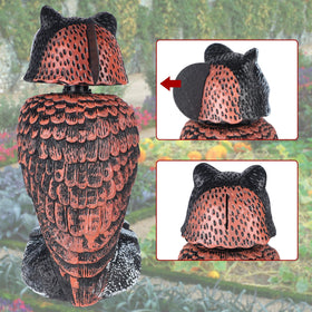Hausse detailed feather owl sculpture adds lifelike presence