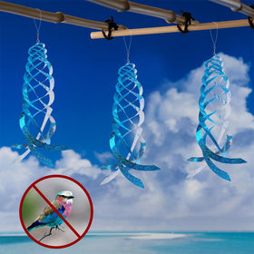 Hausse easy-install deterrent with nylon lanyard for quick outdoor hanging.