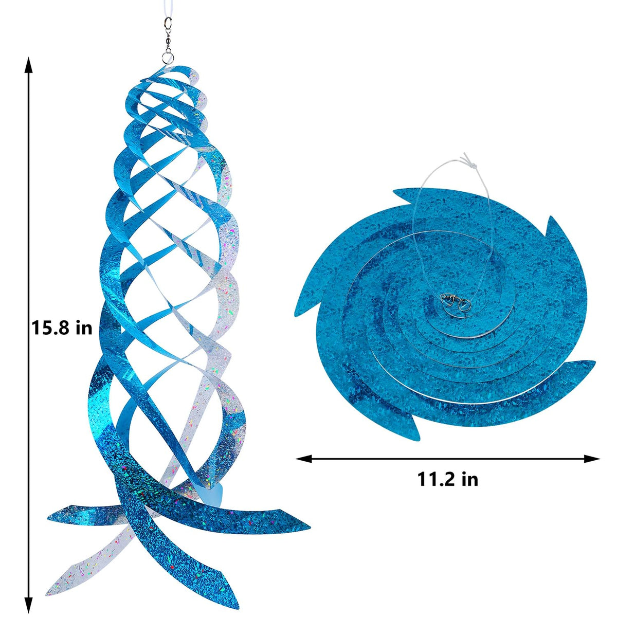 Hausse garden decoration spiral spinner adds color while protecting crops.