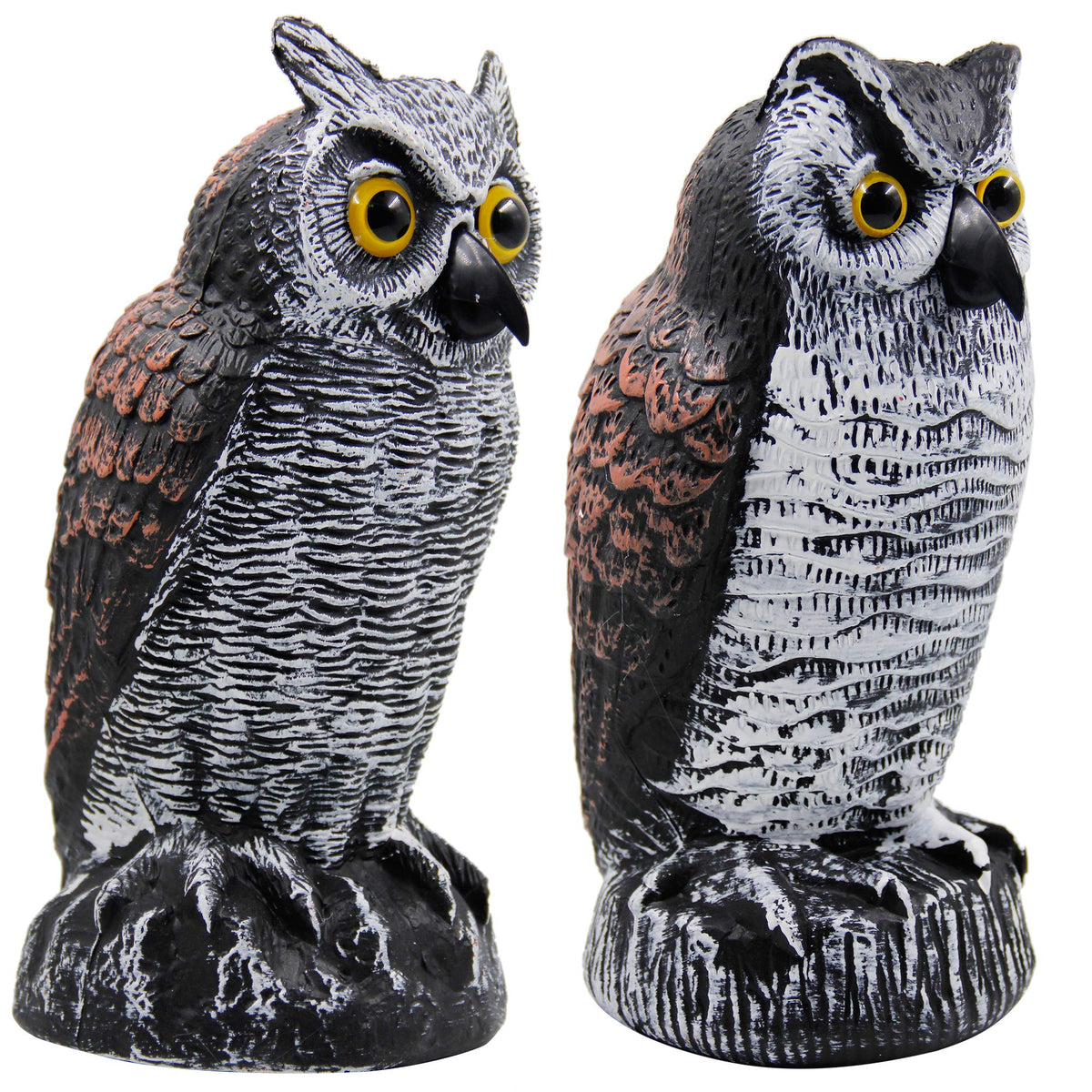 Hausse garden decor that doubles as humane pest deterrent.