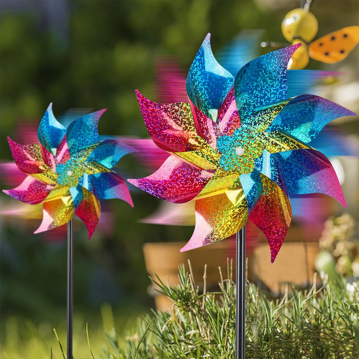 Hausse garden ornament pinwheels wind appeal adds decorative movement