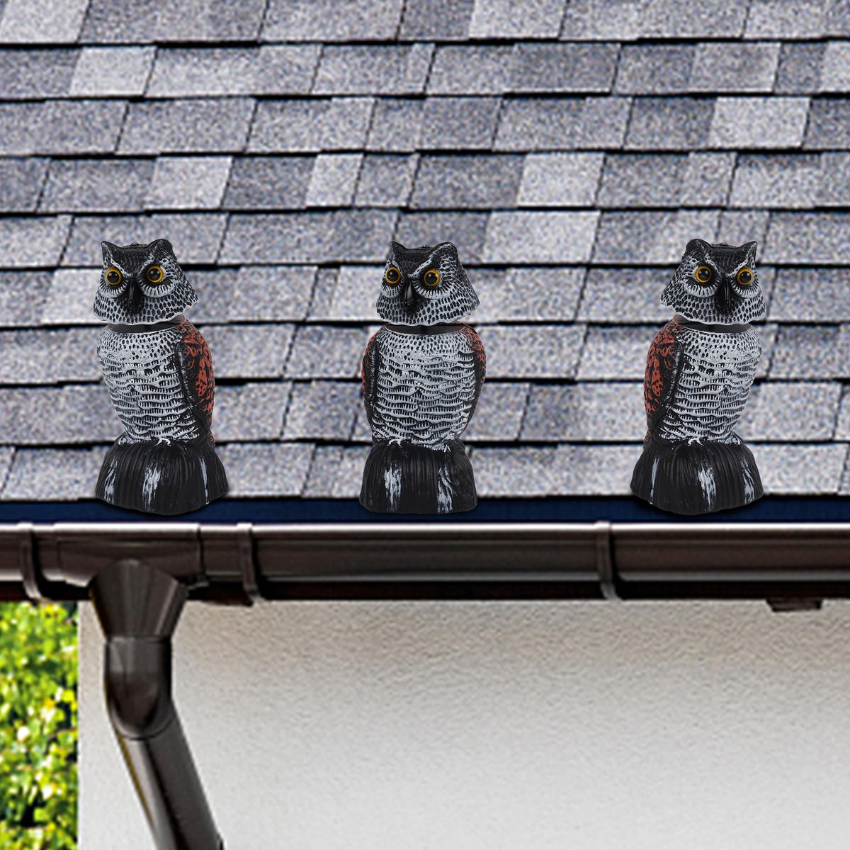 Hausse mini owl versatile yard decor with pest deterrent potential