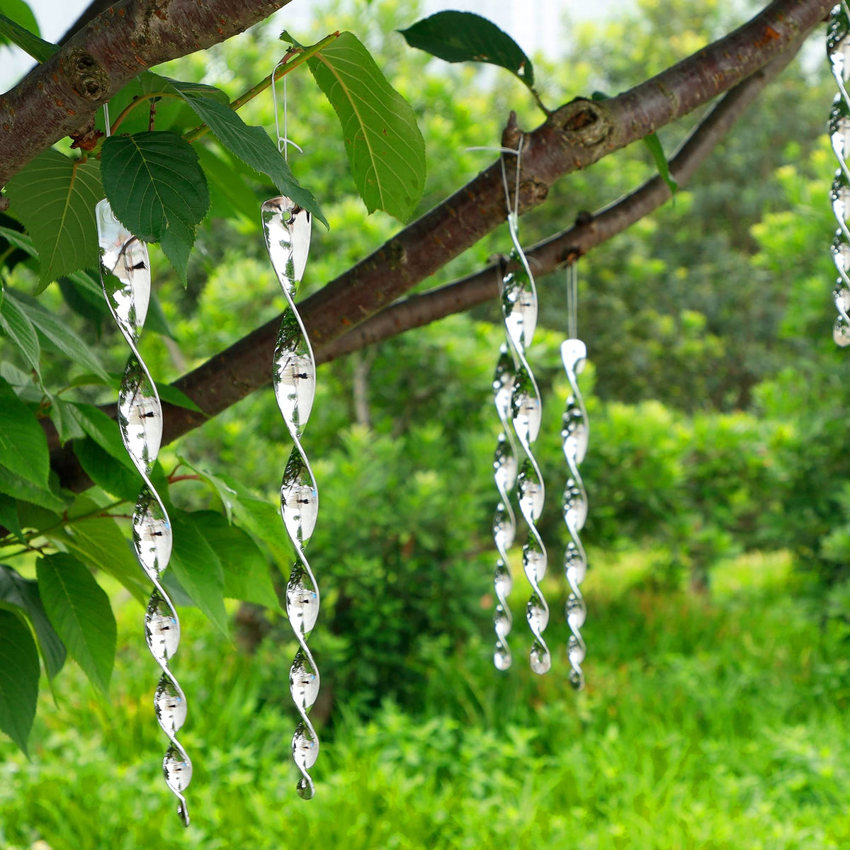 Hausse orchard and farm deterrents protect fruit trees from birds.