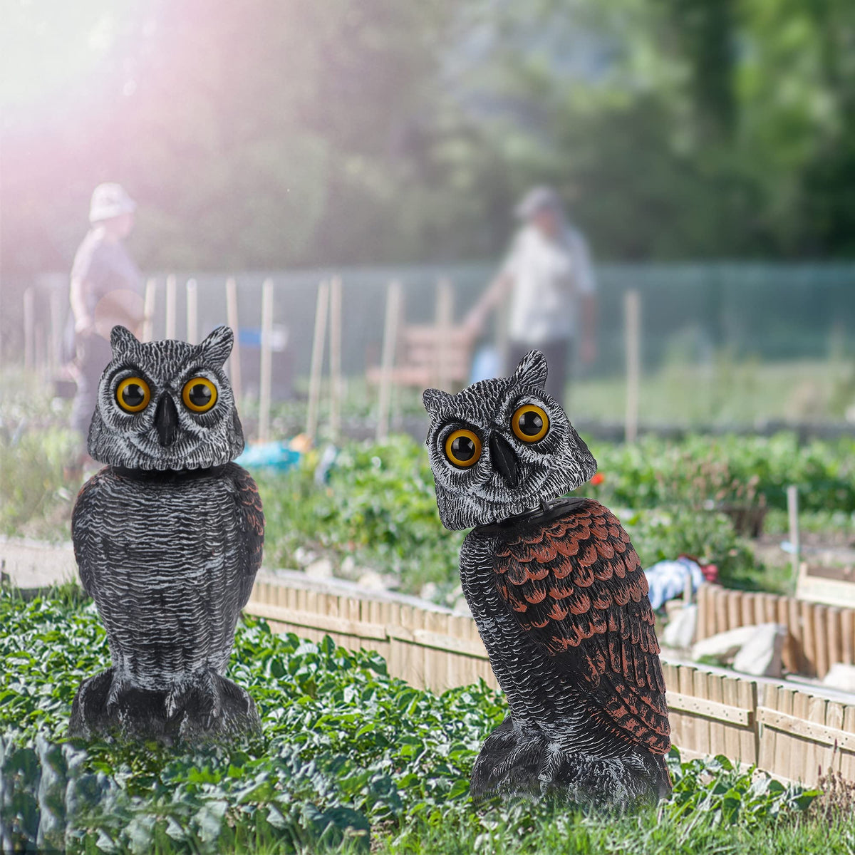 Hausse ornamental garden owl decor combines style and function.