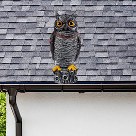 Hausse outdoor ornamental owl decor that doubles as deterrent